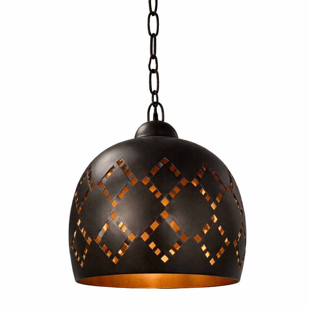 Industrial Cutout Pendant Light
