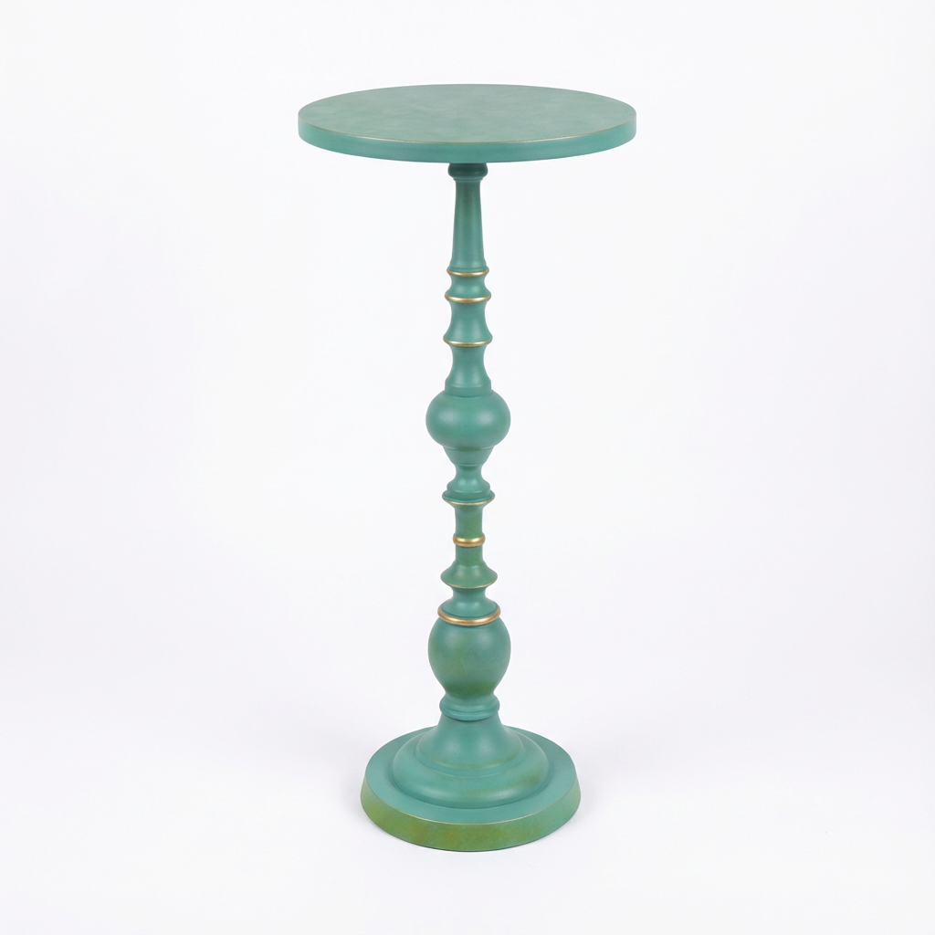 green gold accent side table for living room