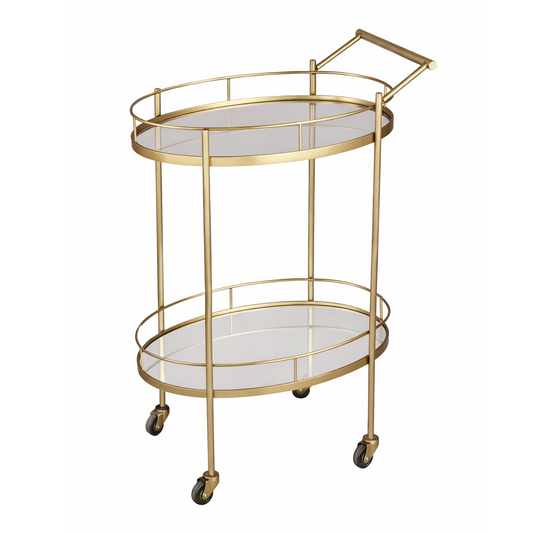 Regent Oval Luxe Bar Cart