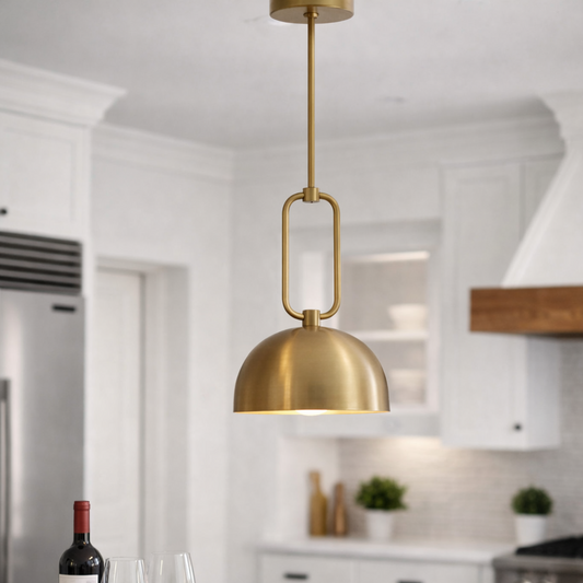 Arden Dome Pendant Light – Antique Brass