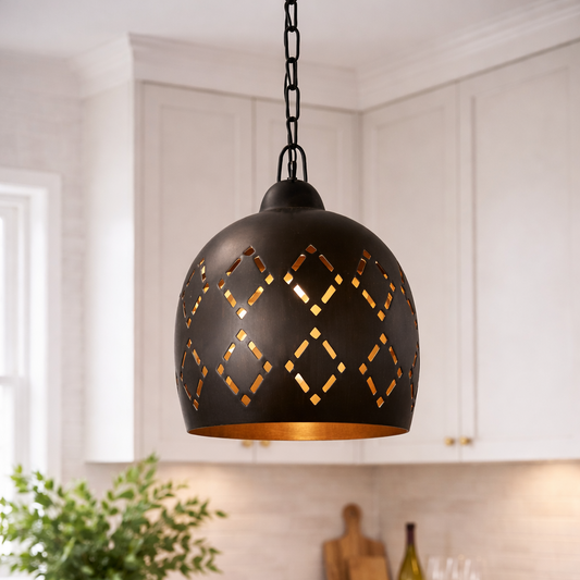 Industrial Cutout Pendant Light