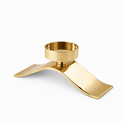 modern gold candle holder for home decor
